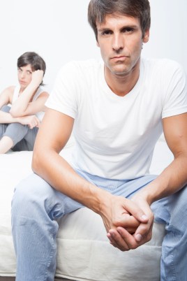 Hispanic couple with relationship issues